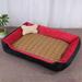 Tucker Murphy Pet™ Four Seasons Generic Dog Mat Pet Bed Sleeping Kennel Bite Resistant Cotton in Red/Black | 6 H x 47.5 W x 35.5 D in | Wayfair
