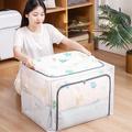 Rebrilliant Clothes Transparent Storage Box Clothing Bag Wardrobe Folding Sorting Box Dormitory Cabinet Storage Box Basket Mesh in Gray | Wayfair