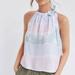 Anthropologie Tops | Anthropologie Cloth And Stone Tie Neck Halter Top Medium | Color: Green/Pink | Size: M