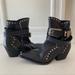Free People Shoes | Nwot Free People Backstage Black Leather Cowboy Style Combat Boots Size 6 | Color: Black | Size: 6