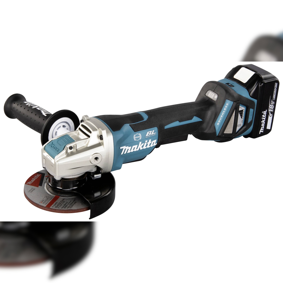 Makita DGA519RTJ Akku-Winkelschleifer 125 mm inkl. 2. Akku, inkl. Ladeger?t 18 V 5 Ah Image