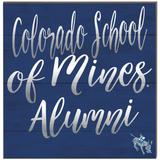 Colorado School of Mines Orediggers 10'' x Alumni Plaque