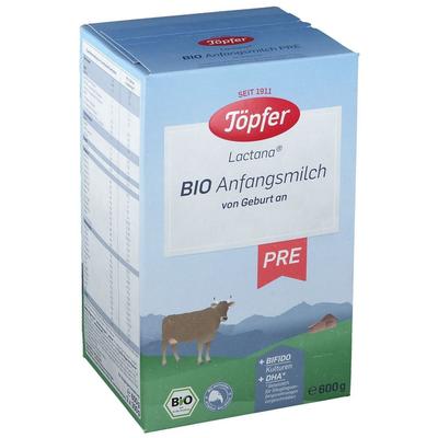 Töpfer Lactana Bio Pre Anfangsmilch von Geburt an 4x600 g Pulver Image