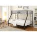 Portsmouth Metal Standard Bunk Bed by Harriet Bee kids Metal in Black | 65 H x 60 W x 75 D in | Wayfair 671B7C912AE542C2B887882F4389F787