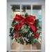 Creative Displays, Inc. Holiday Wreath w/ Snow Branches, Red & Gold Ornaments, Berries, Pinecones & Ribbon Traditional Faux | Wayfair CDWR294