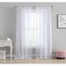 Laura Ashley Juvenile Geometric Sheer Rod Pocket Curtain Panels Polyester in White | 84 H x 38 W in | Wayfair LAJCPPPR84WWH