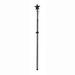 Arlmont & Co. Mounted Flagpole Iron in Black/Gray | 1.8 H x 1.8 W x 39 D in | Wayfair 322B2C6ADF7E4086BA9F3EE81E35C264