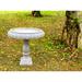 Ophelia & Co. Almaden Birdbath Concrete, Rubber in Gray | 24.5 H x 22.8 W x 22.8 D in | Wayfair D91527F73DB34FF9B4D8481BD55030F2