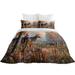 East Urban Home 3D Deer Printed Home Bed Set Newly Fashion Bedding Suit w/ Pillowcase Home Textiles Quilt Covers, Queen Microfiber | Twin | Wayfair