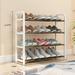 Latitude Run® 12 Pair Shoe Rack Plastic in White | 22.83 H x 23.62 W x 7.48 D in | Wayfair E04B0132421B4C49829E9DB7928C2F42