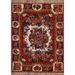 Geometric Bakhtiari Persian Traditional Rug Hand-knotted Wool Carpet - 3'9" x 4'9"