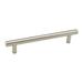 5 Pack Rok Hardware Contemporary Euro Style Solid Metal Pull / Handle Brushed Nickel 6-5/16" (160mm) Hole Centers, 7-7/8" 200mm