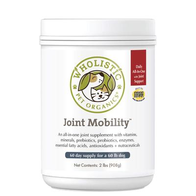 Wholistic Pet Organics Joint Mobility Enhanced Multivitamin with Joint Support for Dogs and Cats Supplement, 2 lbs.