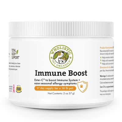 Wholistic Pet Organics Ester-C Immune Boost Support for Dogs and Cats Supplement, 3 oz.