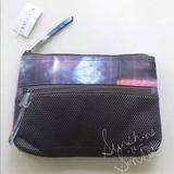 Athleta Bags | Athleta Nylon Sport Kireft Travel Makeup Case Pouch Bag ~ Gray Pink Blue Tie-Dye | Color: Gray | Size: Os