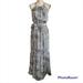 Jessica Simpson Dresses | Jessica Simpson Halter Shoulder Less Maxi Dress | Color: Black/Cream | Size: S