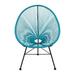 George Oliver Ursula Patio Chair Plastic in Blue | 34.5 H x 28.5 W x 33 D in | Wayfair 763A3A0620CC4806B0B64837450A8CF4