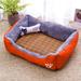 Tucker Murphy Pet™ Dog Bed Pet Kennel 5523A58396E34411B49C1B9AC912C825 Cotton in Orange | 6 H x 18 W x 12 D in | Wayfair