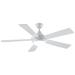 52" Fanimation Celano V2 Matte White LED Ceiling Fan with Remote