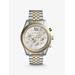 Lexington Chronograph Two-tone Stainless Steel Watch - Metallic - Michael Kors Watches