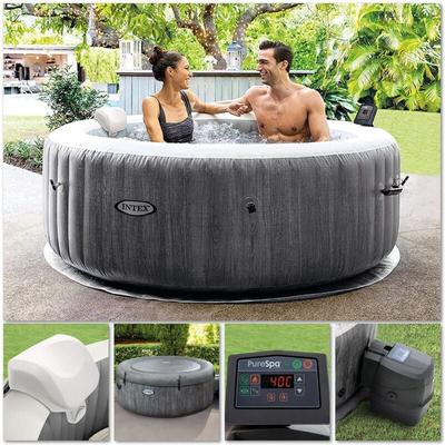 PureSpa Greywood Deluxe ø 196 x 71 cm Whirlpool - Intex