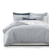 Cruz Ticking Stripes White/Navy Duvet Cover and Pillow Sham(s) Set