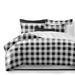 Lumberjack Check White/Black Duvet Cover and Pillow Sham(s) Set