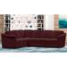 Made to Order Marino 100% Top Grain Leather Sectional - Right Arm Facing