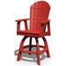 Poly Lumber Adirondack Swivel Bar Chair