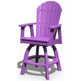 Poly Lumber Adirondack Swivel Bar Chair