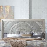 Belmar Washed Taupe & Silver Champagne King California Panel Bed