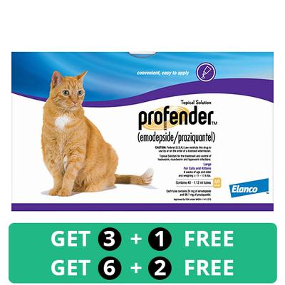 Profender Large Cats (1.12 Ml) 11-17.6 Lbs 3 Doses...