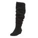 Wide Width Women's The Tamara Regular Calf Boot by Comfortview in Black (Size 12 W)