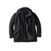 Men's Big & Tall Sherpa-Lined Parka by KingSize in Black (Size 2XL)