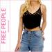 Free People Tops | New Free People Intimately Blouson Brami Crop Top - Black | Color: Black | Size: Xs