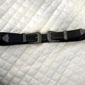 American Eagle Outfitters Accessories | American Eagle Outfitters Double Buckle Belt | Color: Black/Silver | Size: Os