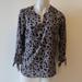 Michael Kors Tops | Nwt Womens Michael Kors Black, White Chain Print Blouse Sz S | Color: Black/White | Size: S