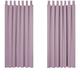 Deconovo Solid Tab Top Curtains Thermal Insulated Blackout Curtains Fabric Room Darkening Curtains for Bedroom Baby Pink W52 x L63 Inch One Pair