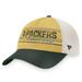 Men's Fanatics Branded Gold/Green Green Bay Packers True Classic Retro Trucker Snapback Hat