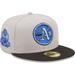 Men's New Era Gray/Black Oakland Athletics 40th Anniversary Undervisor 59FIFTY Fitted Hat