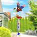 Exhart WindyWing Patriotic Eagle Wind Chime w/ American Flag Wings, 8 by 18 Inches in Blue | 18 H x 9 W x 6 D in | Wayfair 40187-RS