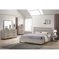 Latitude Run® Alvear Upholstered Standard 6 Piece Bedroom Set Upholstered in Brown/Gray | 46 H x 78.6 W x 87.75 D in | Wayfair