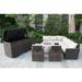 Latitude Run® 8 Piece Sectional Seating Group w/ Cushions Synthetic Wicker/All - Weather Wicker/Wicker/Rattan in Brown/Gray | Outdoor Furniture | Wayfair