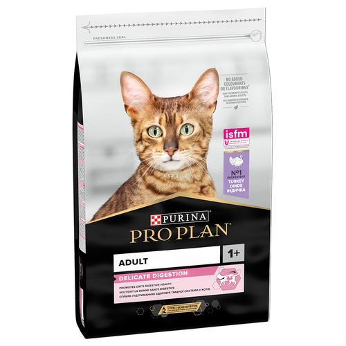 10kg Adult Delicate Digestion Truthahn PURINA PRO PLAN Katzenfutter Trocken - 1kg gratis!