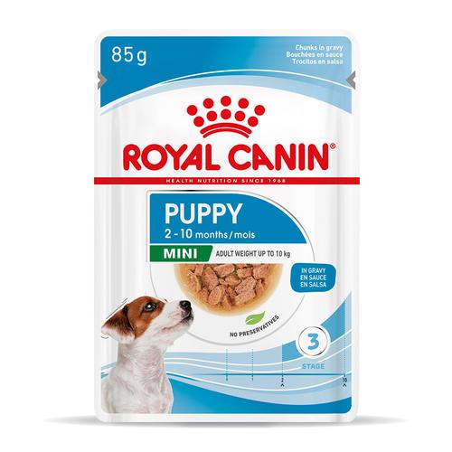 24x85g Royal Canin Mini Puppy in Soße Nassfutter Hunde