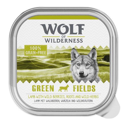 6x300g Adult Green Fields Lamm Wolf of Wilderness Hundefutter nass getreidefrei