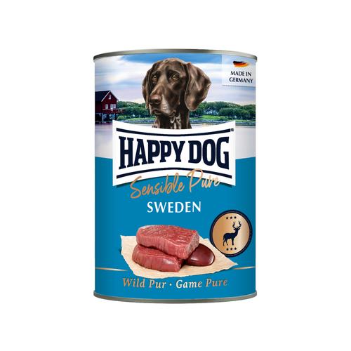 6x400g Happy Dog Sensible Pure Schweden (Wild Pur) Hundefutter nass