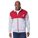 Men's Big & Tall NCAA Zip Front Fleece Jacket by NCAA in Alabama (Size 4XL)