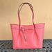 Michael Kors Bags | Michael Kors Emilia Large East West Shoulder Tote Leather Bag Grapefruit Pink | Color: Orange/Pink | Size: Os