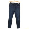 J. Crew Jeans | J.Crew Women's 28 Midrise Toothpick Jeans Skinny Slim Dark Wash Denim 12453 B4 | Color: Blue | Size: 28